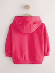 Fuchsia Pink Zip Through Hoodie (3mths-7yrs) - Image 6 of 9