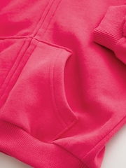 Fuchsia Pink Zip Through Hoodie (3mths-7yrs) - Image 7 of 9