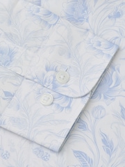 Brook Taverner Grey Floral Cotton Shirt - Image 5 of 5