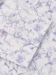 Brook Taverner Purple Floral Cotton Shirt - Image 5 of 5