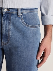 Brook Taverner Light Blue Regular Fit 5 Pocket Denim Jeans - Image 3 of 4