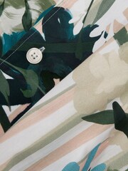 Ted Baker Pink Short Sleeve Placement Floral Stripe Shirt - Image 6 of 6