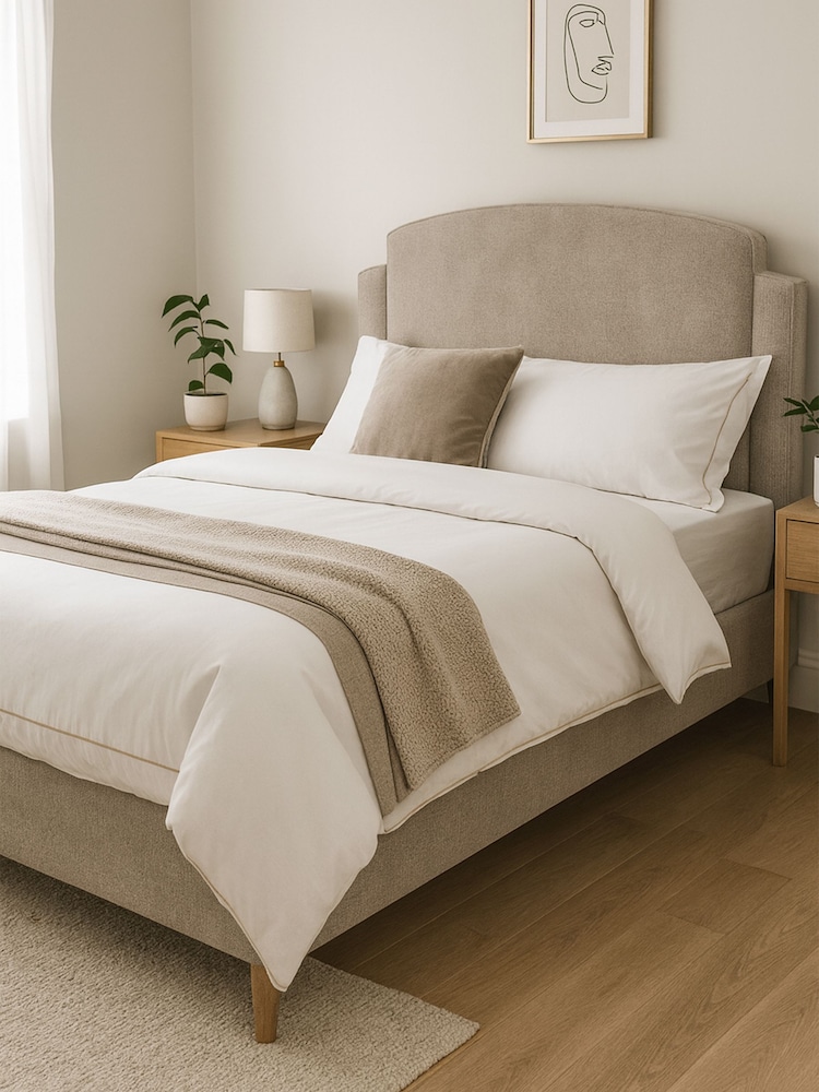 Millbrook Beds Mink Deco Arc Soft Chenille Frame - Image 1 of 6