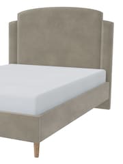 Millbrook Beds Mink Deco Arc Soft Chenille Frame - Image 5 of 6