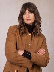 Lakeland Leather Brown Hawkshead Suede Barn Jacket - Image 3 of 7