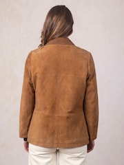 Lakeland Leather Brown Hawkshead Suede Barn Jacket - Image 5 of 7