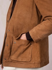 Lakeland Leather Brown Hawkshead Suede Barn Jacket - Image 7 of 7