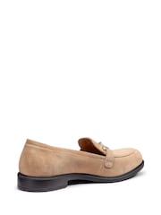 Hotter Natural Wide Fit Clovelly Slip On Mocs Loafer Shoes - Image 3 of 4