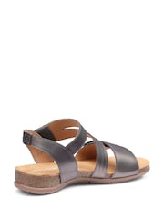 Hotter Metallic Wide Fit Ruen Touch Fastening Casual Sandals - Image 3 of 4