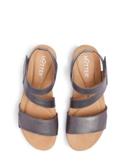 Hotter Metallic Wide Fit Ruen Touch Fastening Casual Sandals - Image 4 of 4