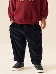 Rojo oscuro - Conjunto de Pantalones de chándal de cuello redondo (3meses -7año) - Imagen 2 de 4
