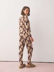 Chocolate Brown Hamish The Highland Cow Cosy Long Sleeve Pyjamas - Image 2 of 4