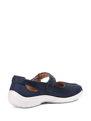 Hotter Blue Wide Fit Quake II Touch-Fastening Mary Janes Shoes - Image 3 of 4