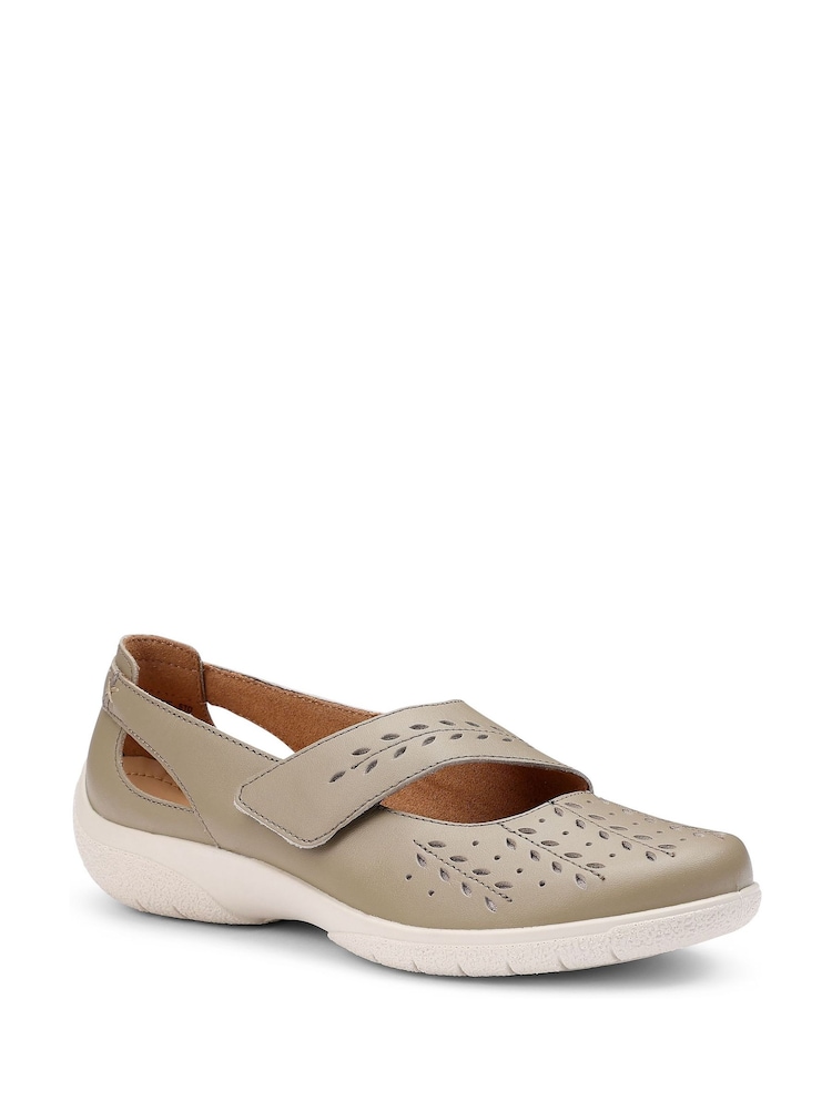 Hotter Green Standard Fit Daphne Touch Fastening Mary Janes Shoes - Image 2 of 4