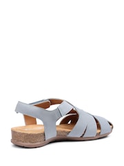 Hotter Blue Wide Fit Standard Fit Carpa Touch Fastening Casual Sandals - Image 3 of 4