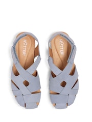 Hotter Blue Wide Fit Standard Fit Carpa Touch Fastening Casual Sandals - Image 4 of 4