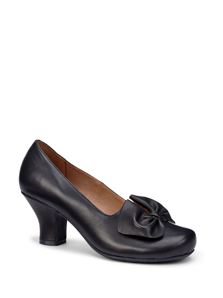 Hotter Black Standard Fit Donna Slip On Formal Shoes - Image 2 of 4