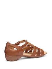 Hotter Brown Standard Fit Solei Touch Fastening Casual Sandals - Image 3 of 4