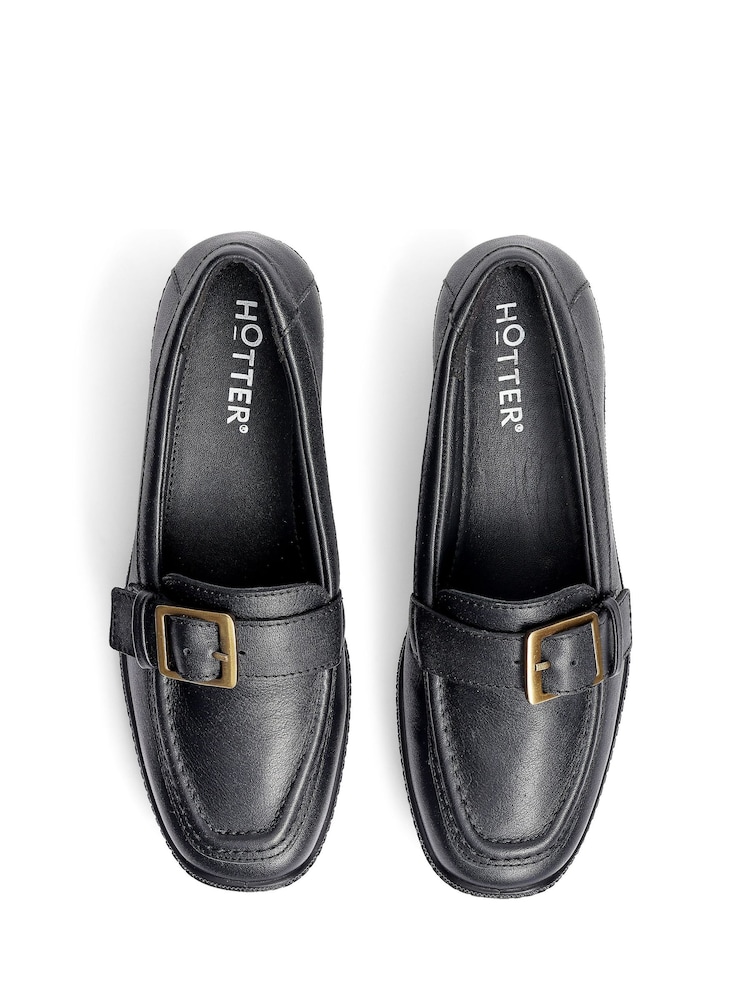 Hotter Black Standard Fit Opal Slip On Full Shoes - Image 4 of 4