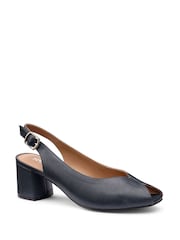Hotter Blue Standard Fit Studio Buckle Slingback Court Shoes - Image 2 of 4