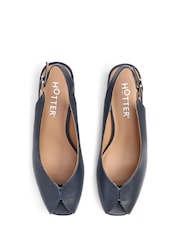 Hotter Blue Standard Fit Studio Buckle Slingback Court Shoes - Image 4 of 4