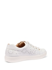 Hotter White Wide Fit Wonder Lace Up Athleisure Shoes - Image 2 of 4
