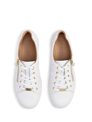 Hotter White Wide Fit Wonder Lace Up Athleisure Shoes - Image 4 of 4