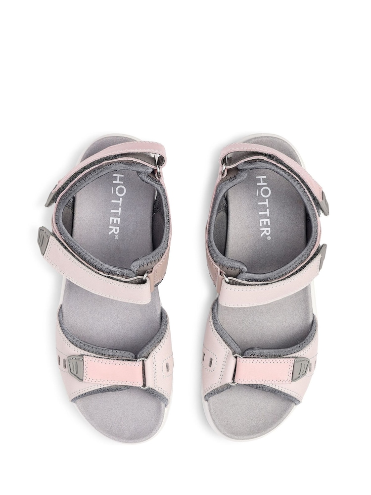 Hotter Pink Walk II Touch-Fastening Active Sandals - Image 4 of 4 Hotter Pink Walk II Touch-Fastening Active Sandals - Image 4 of 4