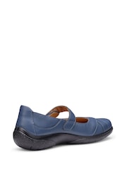 Hotter Blue Wide Fit Hope Touch Fastening Mary Janes Shoes - Image 3 of 4