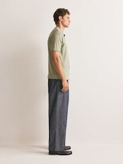 John Smedley Green Folke Button Through Knitted Shirt - Image 4 of 7