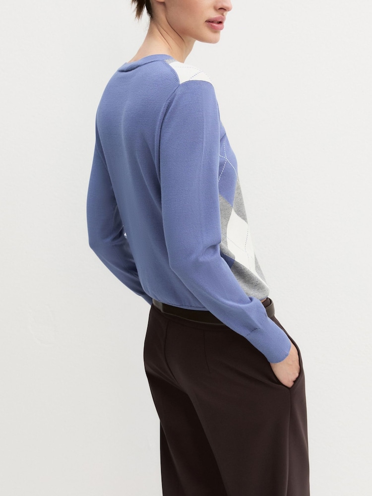 Emme Marella Blue Emmcarabo Jumper - Image 2 of 6