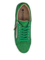 Pavers Green Chunky Platform Trainers - Image 4 of 5