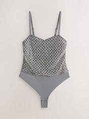 Lipsy Embellished Bandeau Bodysuit - Bild 6 von 8