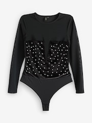 Lipsy Pearl Long Sleeved Bodysuit - Kuva 5 / 7