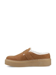 Hush Puppies Tan Blanche Fur Mule - Image 2 of 7