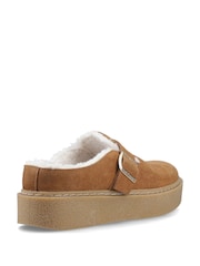 Hush Puppies Tan Blanche Fur Mule - Image 4 of 7