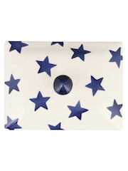 Emma Bridgewater Cream Small Blue Star Butter Dish - Image 4 of 4
