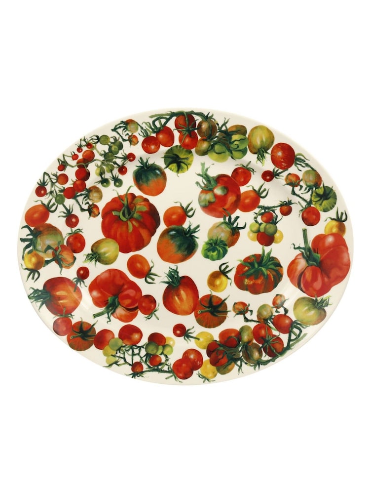Emma Bridgewater Cream Medium Vegetable Garden Tomatoes Oval Platter - Image 1 of 1 Emma Bridgewater Cream Medium Vegetable Garden Tomatoes Oval Platter - Image 1 of 1