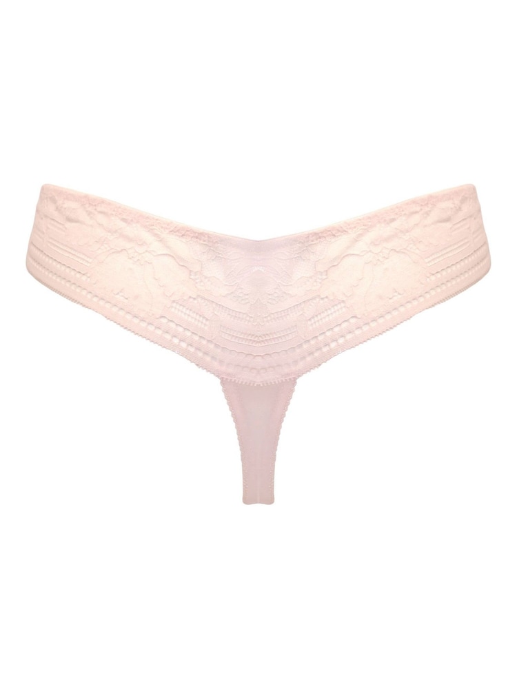 Pour Moi Pink Thong Taylor Lace Knickers - Image 4 of 4 Pour Moi Pink Thong Taylor Lace Knickers - Image 4 of 4