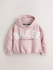 Baker by Ted Baker 粉色泡泡边 Logo 贴花连帽衫 - 12的图像6｝