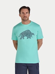 Raging Bull Green High Build Geo T-Shirt - Image 1 of 4