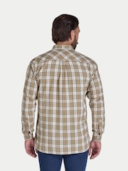 Raging Bull Natural Long Sleeve Suffolk Check Twill Shirt - Image 2 of 5
