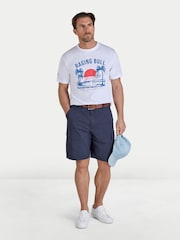 Raging Bull White Beach Rugby T-Shirt - Image 3 of 4