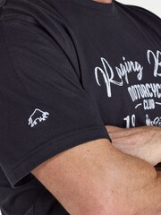 Raging Bull Black Motorcycle Club T-Shirt - Image 4 of 4