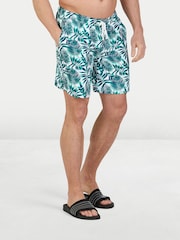 Raging Bull Hawaiian Patterned Swim Shorts - 画像 1 / 4