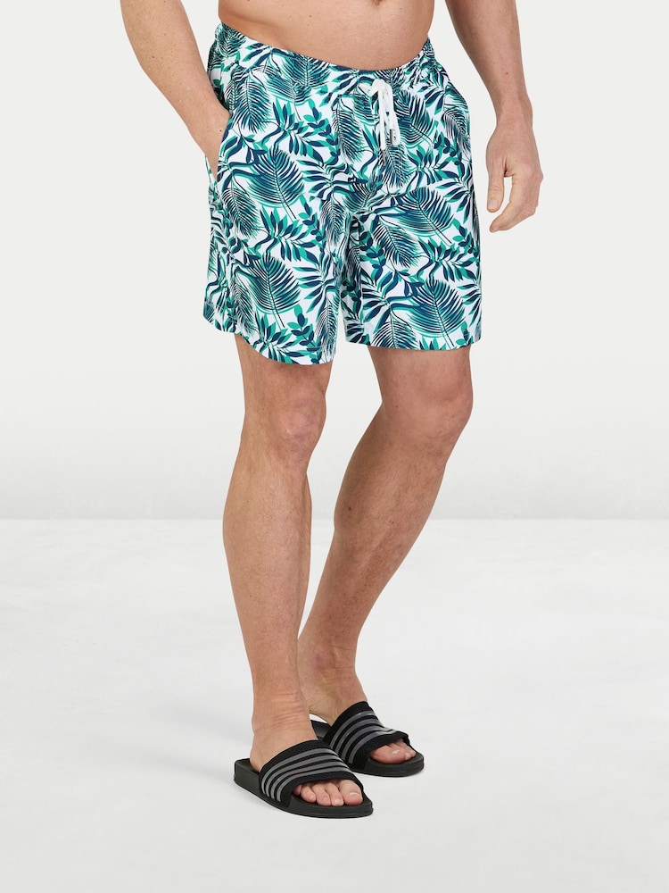 Raging Bull Hawaiian Patterned Swim Shorts - 画像 1 / 4