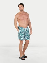 Raging Bull Hawaiian Patterned Swim Shorts - 画像 2 / 4