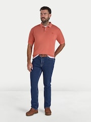 Raging Bull Orange Garment Dyed Polo Shirt - Image 3 of 4
