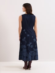 Phase Eight Blue Juliette Denim Dress - Image 2 of 7
