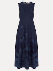 Phase Eight Blue Juliette Denim Dress - Image 7 of 7